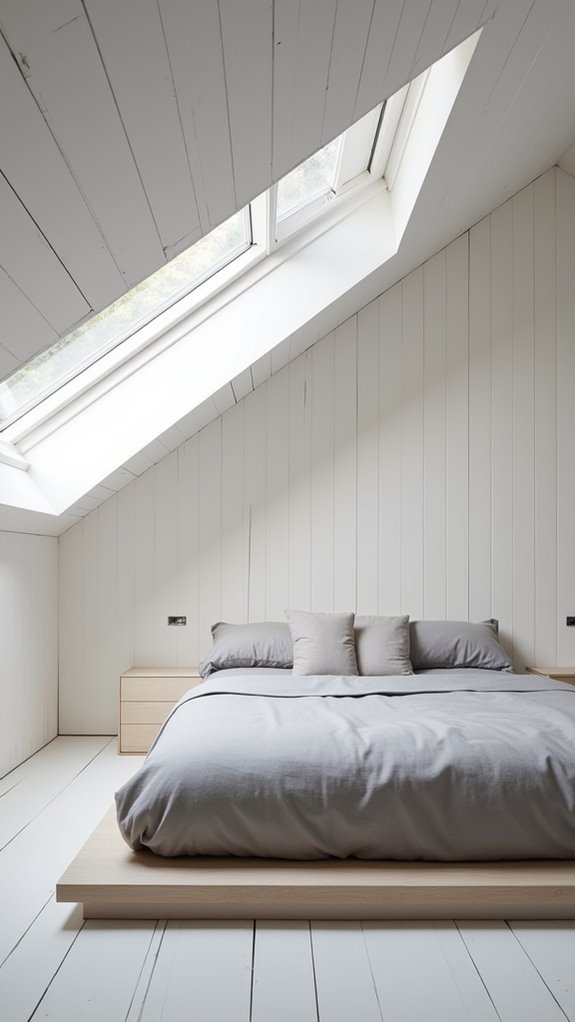 33 Low Ceiling Attic Bedroom Ideas Full of Charm 31 maximize space with minimalism