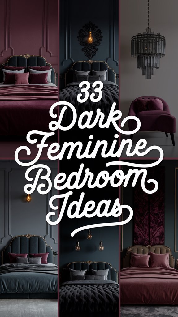 mystical dark bedroom decor - 33 Stunning Dark Feminine Bedroom Looks to Love