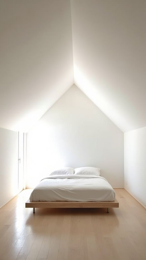 33 Low Ceiling Attic Bedroom Ideas Full of Charm 17 open minimalist attic design