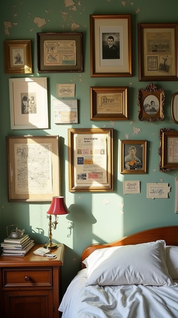 33 Creative Cluttered Bedroom Aesthetic Must-Sees 9 personalized eclectic gallery wall