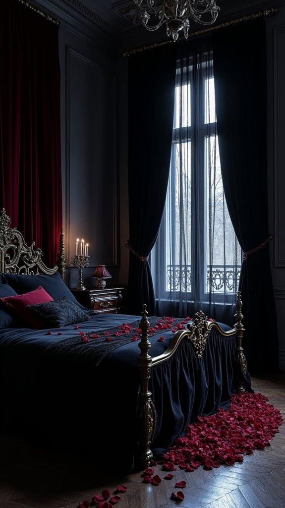 33 Stunning Dark Feminine Bedroom Looks to Love 16 seductive dark luxurious textures