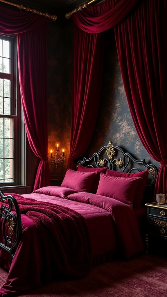 33 Stunning Dark Feminine Bedroom Looks to Love 23 seductive luxurious bedroom ambiance