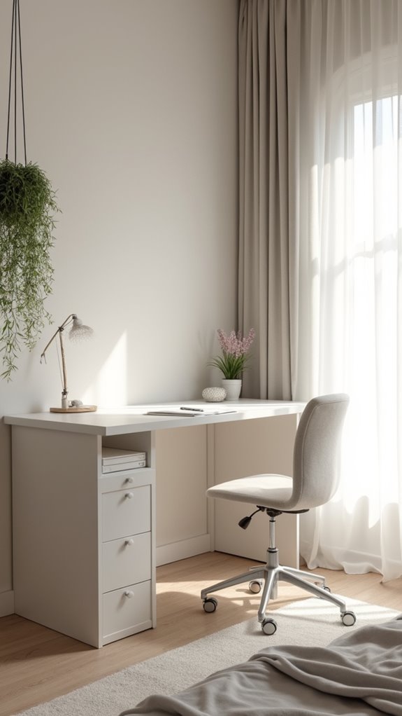 33 Chic Single Woman Bedroom Ideas to Inspire You 16 smart bedroom workspace integration