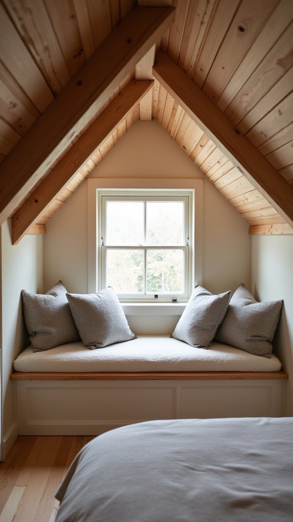 33 Low Ceiling Attic Bedroom Ideas Full of Charm 35 space saving attic seating