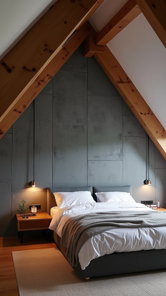 33 Low Ceiling Attic Bedroom Ideas Full of Charm 18 vertical patterns enhance space