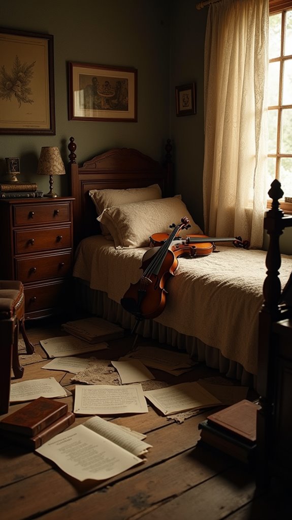 33 Creative Cluttered Bedroom Aesthetic Must-Sees 37 vintage musical instrument decor